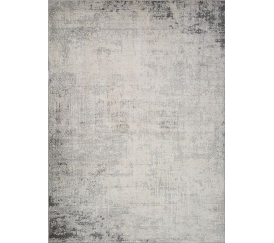 Tapis Abstrait Moderne Blanc/gris 200x275