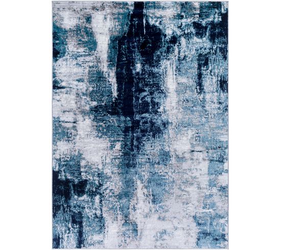 Tapis Abstrait Moderne Bleu/gris 160x220