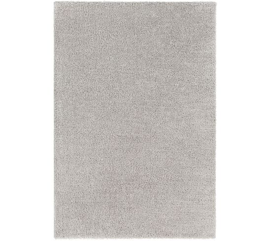 Tapis Shaggy Moderne Gris Clair 160x213