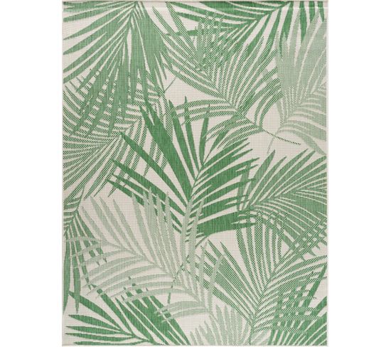 Tapis D'extérieur/intérieur Vert/ivoire 200x275