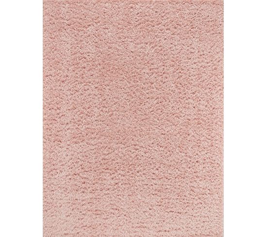 Tapis Shaggy Moderne Rose Clair 200x275