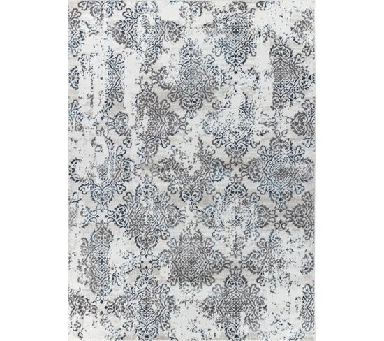 Tapis Vintage Oriental Blanc/bleu 200x275