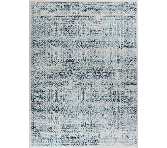 Tapis Vintage Oriental Bleu/blanc 160x215