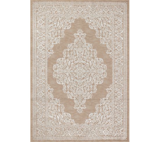 Tapis Vintage Oriental Beige/blanc 160x213