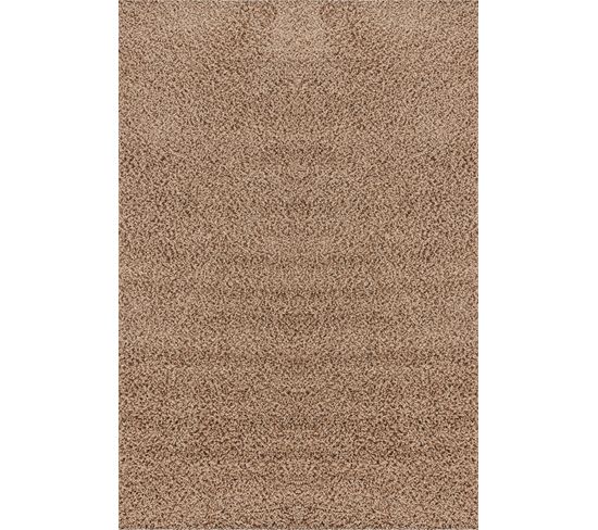 Tapis Shaggy Moderne Beige Foncé 120x170