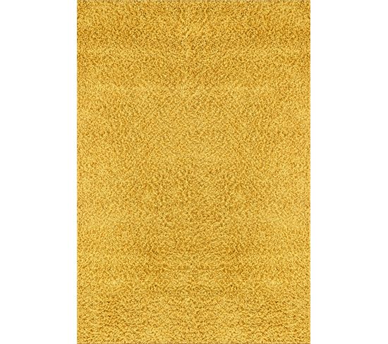 Tapis Shaggy Moderne Jaune 160x220