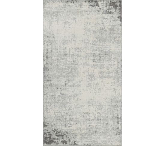 Tapis Abstrait Moderne Blanc/gris 80x150