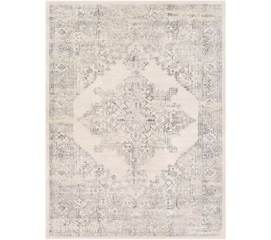 Tapis Vintage Oriental Blanc/gris 120x170