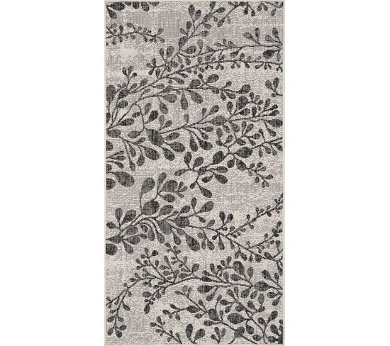 Tapis D'extérieur/intérieur Ivoire/gris 80x150