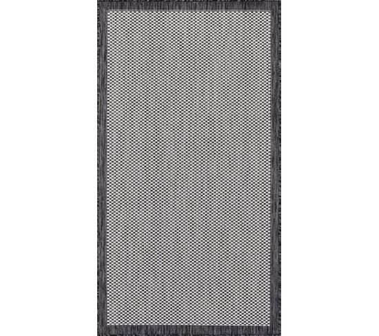 Tapis D'extérieur/intérieur Gris/ivoire 80x150