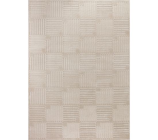 Tapis D'intérieur/extérieur Scandinave Moderne Beige 160x220