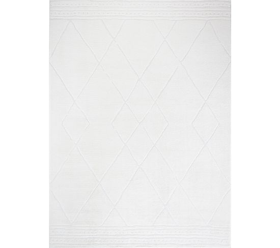 Tapis Berbère Ethnique Ivoire 160x213