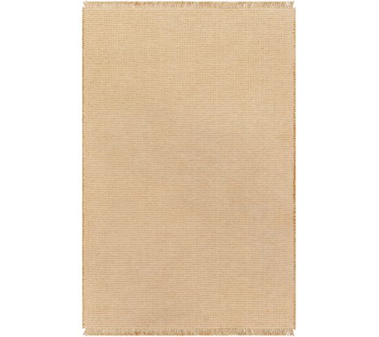 Tapis Bohème En Jute Marron Clair 120x170