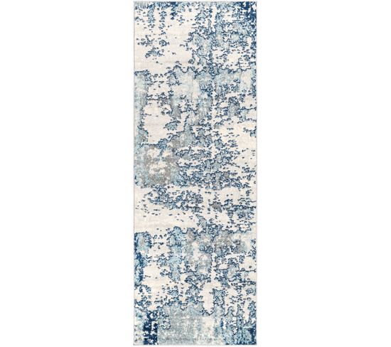 Tapis Abstrait Moderne Bleu/gris/blanc 140x200
