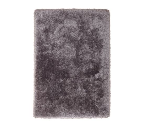Tapis Shaggy Warmy En Polyester - Gris - 120x170 Cm