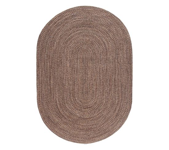 Tapis de salon style jute JUTY - Beige - 120x120 Cm