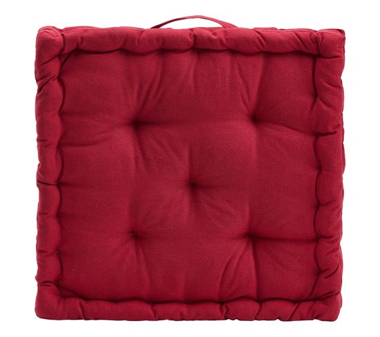 Coussin de sol 40x40 cm ZENITH Rouge