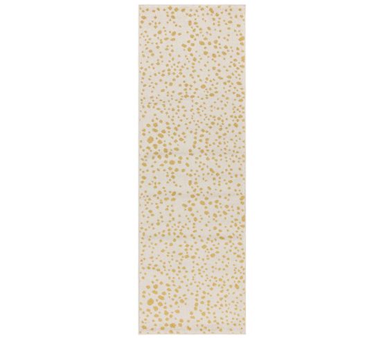 Tapis de couloir moderne BUGGY 66x240 cm - Jaune