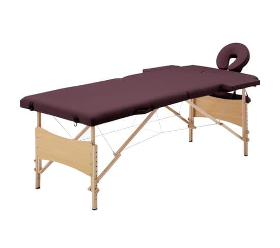 Table De Massage Pliable 2 Zones Bois Violet Vin 02_0001819