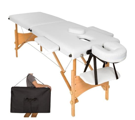 Table De Massage Blanc 2 Zones Avec Sac De Transport 08_0000463