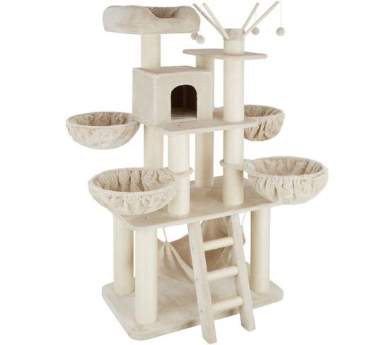 Arbre À Chat 195 Cm Beige/blanc 3708082