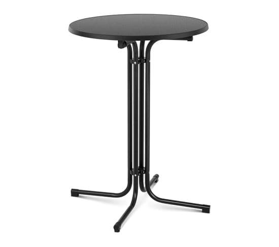 Mange Debout Table Pliable Pliant Diamètre 80 Cm Noir 14_0002378