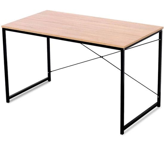 Table De Bureau Adulte Classique Au Design 120 Cm Moderne Naturel 19_0000608