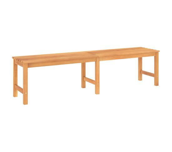 Banc De Jardin Meuble De Patio D'extérieur Terrasse 180 X 40 X 45 Cm Bois De Teck Solide 02_0011273