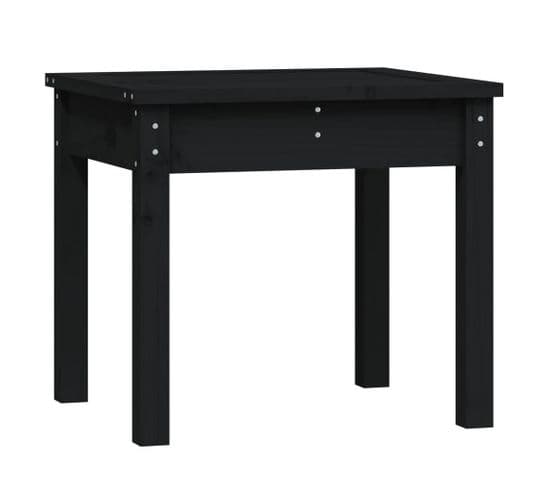 Banc De Jardin Meuble De Patio D'extérieur Terrasse 50 X 44 X 45 Cm Bois Massif De Pin Noir 02_0011