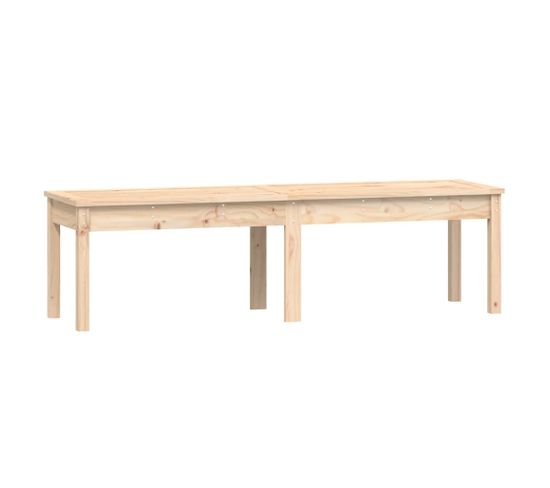 Banc De Jardin Meuble De Patio D'extérieur Terrasse à 2 Places 159,5 X 44 X 45 Cm Bois Massif