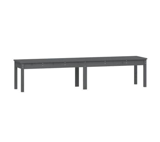 Banc De Jardin Meuble De Patio D'extérieur Terrasse à 2 Places 203,5 X 44 X 45cm Bois Massif De Pin