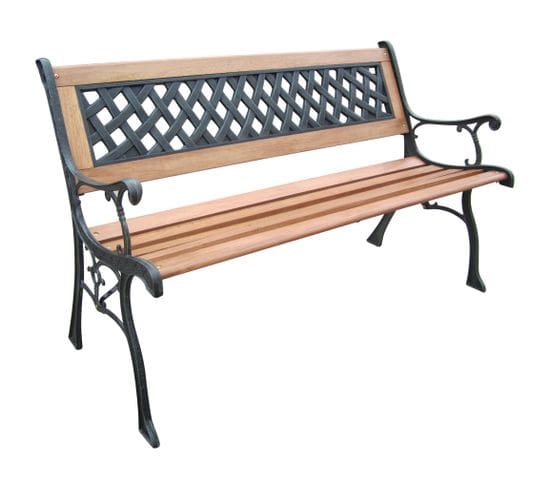 Hi Banc De Jardin Meuble De Patio D'extérieur Terrasse 126 Cm Bois 02_0011873