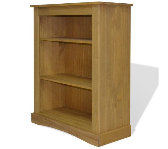 Étagère Armoire Meuble Design Bibliothèque à 3 Niveaux Pin 100 Cm 2702019/2