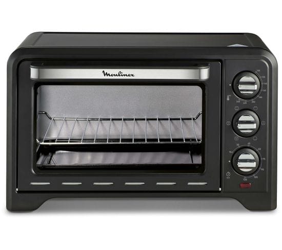 Mini Four Grill - 19l - 1380 W - Grill 740 W - Chaleur Tournante - Noir - Ox444810