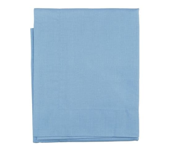 Drap Plat Alabama Azur 240 X 300 Cm Bleu Clair