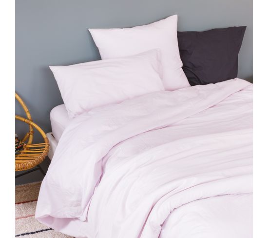 Housse De Couette Cap Ferret Rose Poudre 200 X 200 Cm Rose Clair