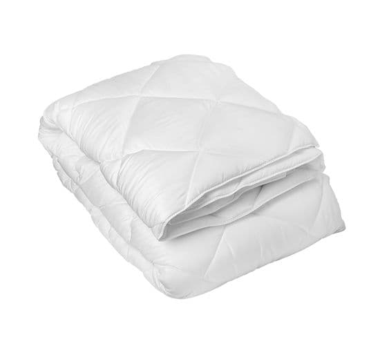 Couette Microfibre Été 200 Gr - 240x220 Cm - Blanc