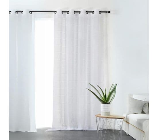 Voilage Tamisant Tamise - 140x240 Cm - Blanc