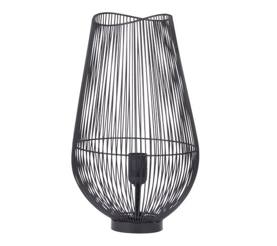 Lampe Tube Filo 41,5 Cm Noir En Métal