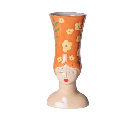 Vase Femme Marge Orange 39 Cm