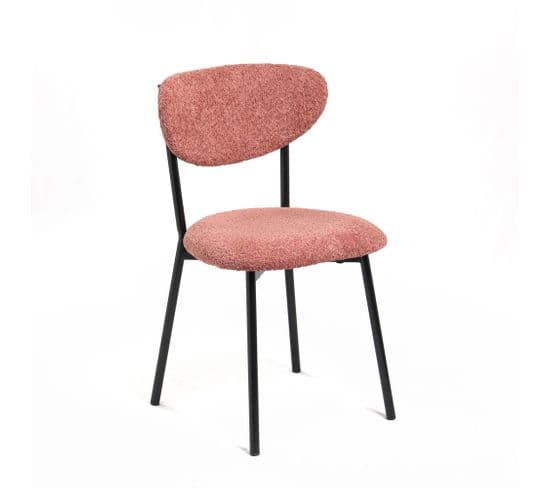 Chaise Bouclette Rose