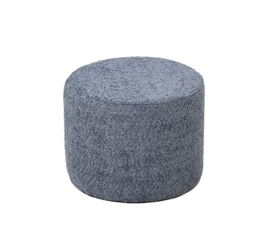 Pouf Bouclette Bleu Canard