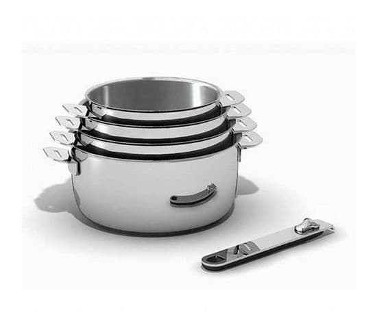 Série De 4 Casseroles Inox 14/16/18/20cm - 12566964