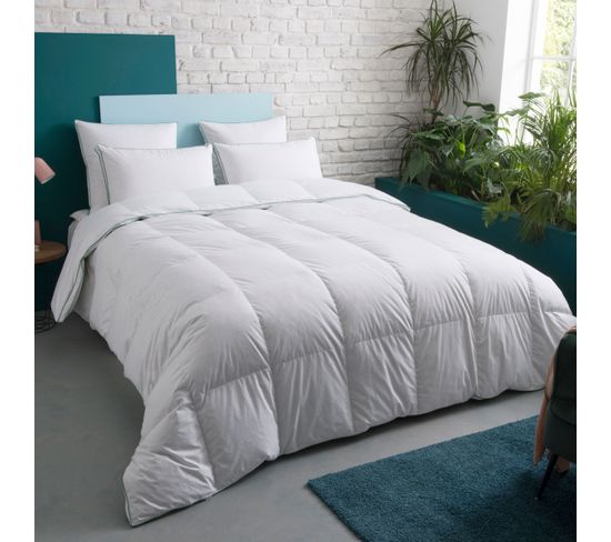 Couette Chaude 50% Duvet - Coton - Adèle 140 X 200 Cm Blanc