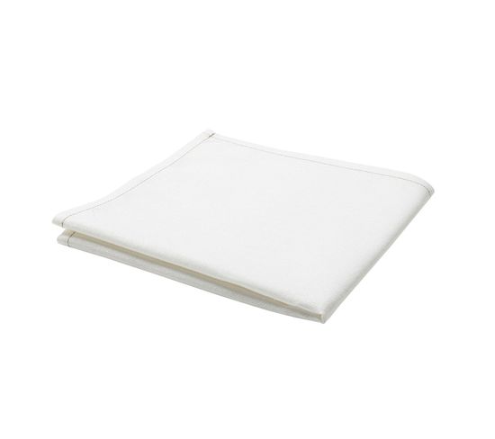 Serviette De Table Unie En Polylin, Meringue 45 X 45