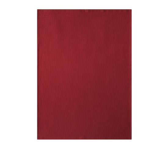 Torchon En Coton Rouge 50x75