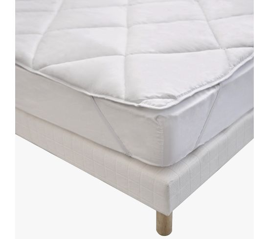 Surmatelas 90x190 Cm Confort Moelleux Et Respirant Lavable À 95°c Enveloppe Anti-transpiration