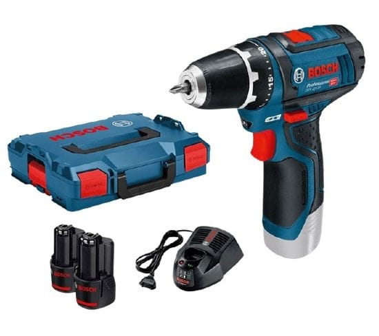 Perceuse-visseuse 12v Gsr 12v-15 + 2 Batteries 2ah + Chargeur + Coffret L-boxx - Bosch - 0601868109