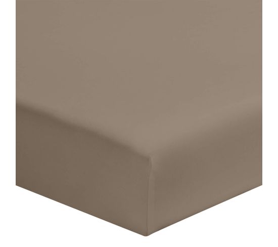 Drap Housse Bio Bonnet 30 Made In France Taupe 90x190