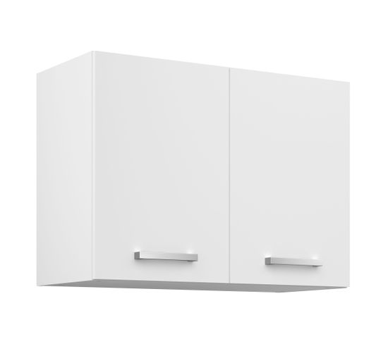 Haut 80 cm 2 portes UNO blanc mat